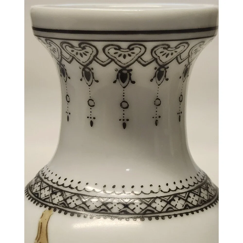 Vintage Chinese Vase Chicken Zhongguo Jingdezhen Zhi Porcelain Enamel Glaze 6